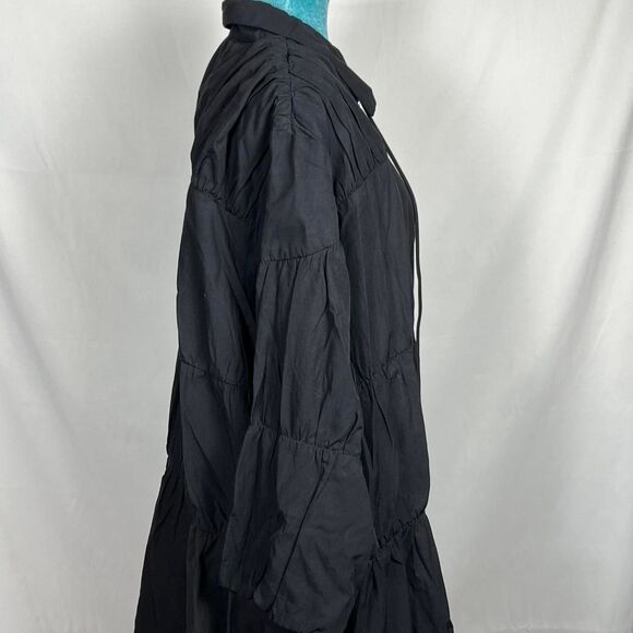 Parsley & Sage Black Tiered Ruffle Jacket / Shacket (Size 1X) - Picture 5 of 6